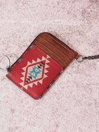 Light Coffee Southwestern Canvas Wallet