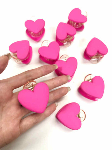 Candy Colored Heart-shaped Clip