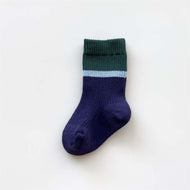 Stitching Tube Socks Vertical Strip Socks