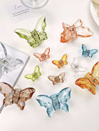 Transparent Butterfly 2-Pack Hair Clips