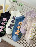 Lady Sunflower Low-cut Socks