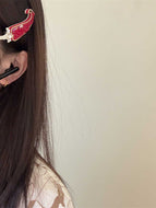 Fruit Rhinestone Bangs Hairpin