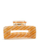 Textured Diagonal Stripe Square Hair Clip