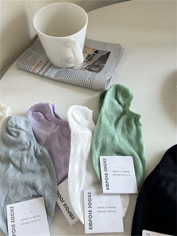 Solid Colored Short Socks