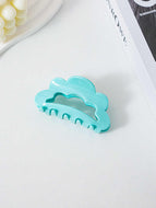 Colorful Cloud Solid Color Hair Clip