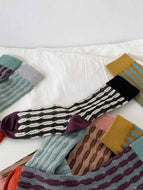 Women's Contrast Color Socks