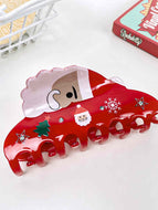 Funny Snowman Elk Christmas Hair Clip