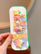 Children's Cartoon Set Star Bear Cute Hairpin