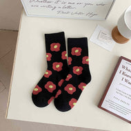 Jacquard Flower Women's Socks