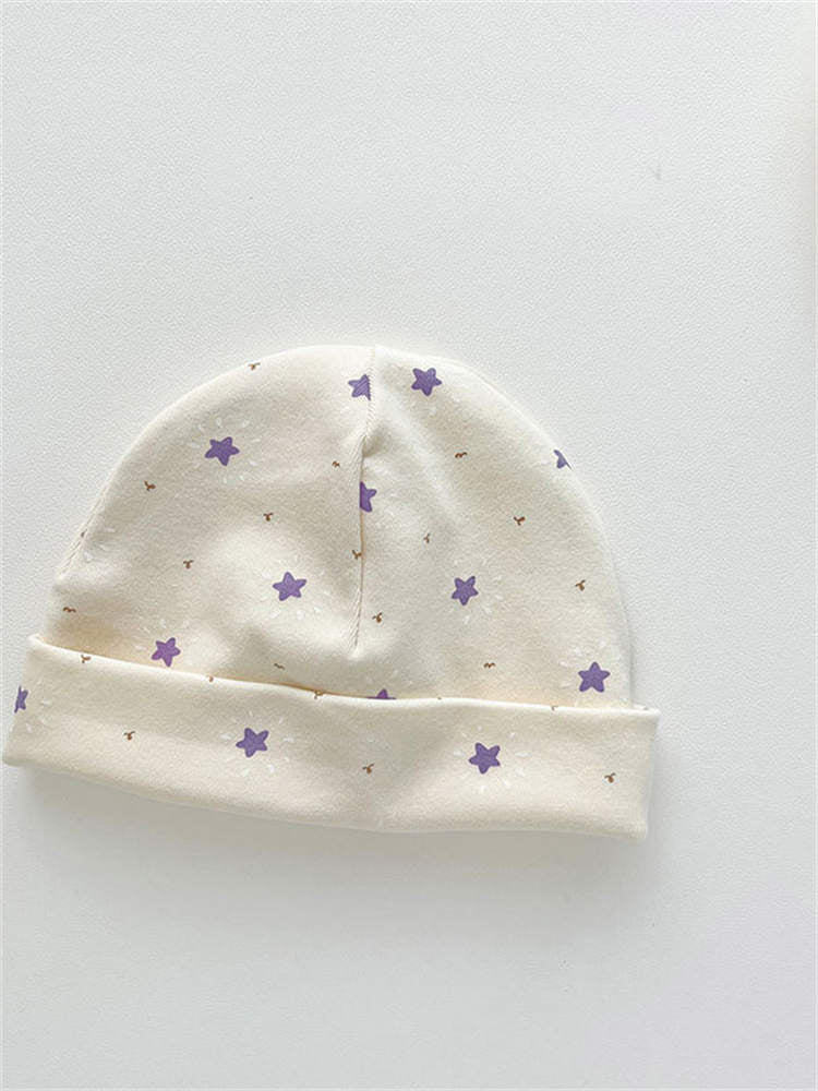 Children's Printed Cotton Ear Protection Hat