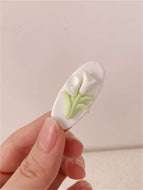 Oval Flower Hairpin Tulip Hair Accessory