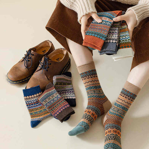 Women's Ethnic Style All-match Socks