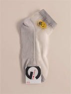 Yellow Smiley Face Socks