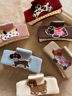 Puppy Square Hair Clip