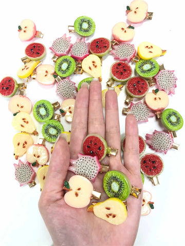 Kiwi Fruit Hair Clip Funny Ornaments