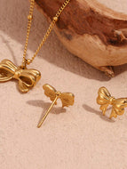 Gold Butterfly Earrings Birthday Gift