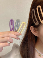 Morandi Color All-match Broken Hair Bangs Clip