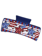 American Flag Hairpin Shark Clip