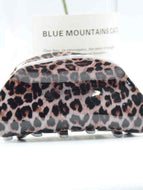 Leopard Print Half Circle Hairpin