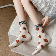 Colorful Flower All-match Women's Socks