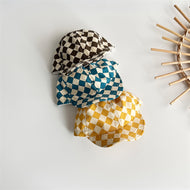 Children's Baseball Cap Plaid Print Cap