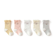 Girls' Princess Tube Socks Bowknot Cotton Socks