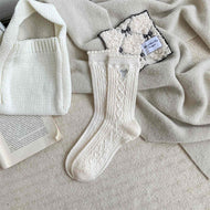 Women's Bow Embroidered Socks