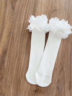 Cute Pure White Breathable Socks