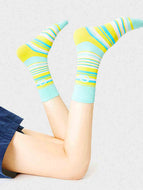 Colorful Striped Mid-calf Socks