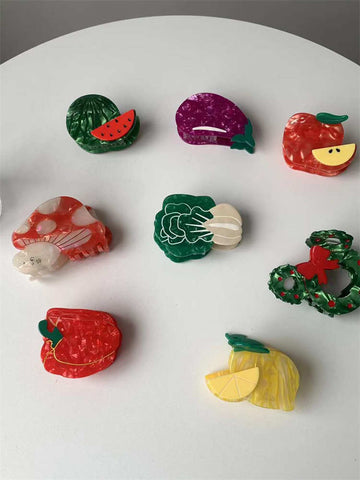 Cute Creative Fruit and Vegetable Bobby Pins