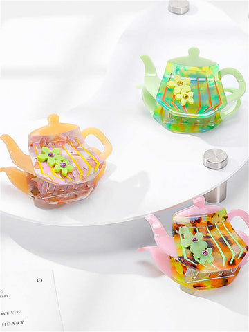 Teapot Shaped Hair Clip for Girls