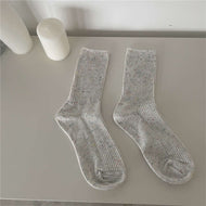 Women's Thin Strip Solid Color Socks