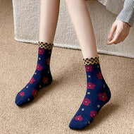 Colorful Flower All-match Women's Socks