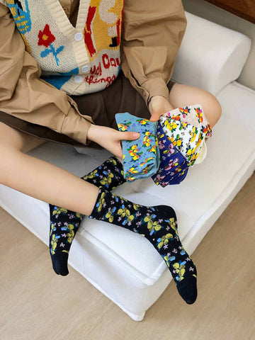 Fruit Plant Flower Women's Socks