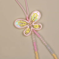 Butterfly Phone Beaded Lanyard