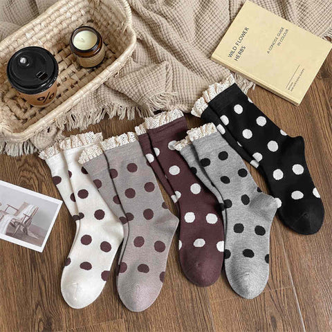 Large Polka Dot Women's Socks