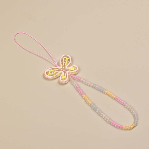 Butterfly Phone Beaded Lanyard