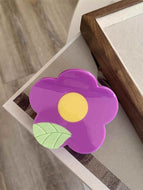 Flower Color Blocking Women's Hair Clip