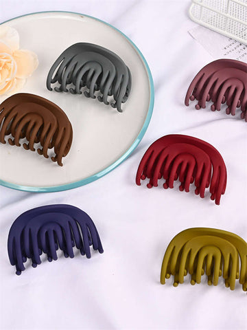 Solid Color Large Hair Clip for Girls