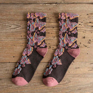 Butterfly and Flower Ethnic Style Socks