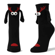 Holding Hands Christmas Magnet Cute Socks