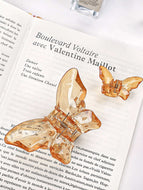 Transparent Butterfly 2-Pack Hair Clips