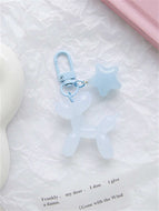 Cute Jelly Puppy with Five Star Keychain