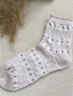 Colored Gauze Mid-calf Seamless Women's Socks