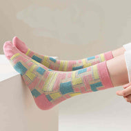 Retro Checkered Square Women's Socks