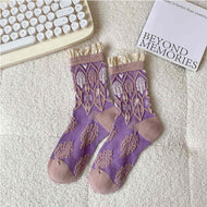 Embossed Vintage Women's Socks