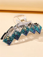 Geometric Color Diamond Sparkly Hair Clip