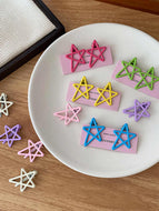 Star Candy Colored Bangs Hair Clip