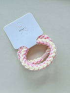 Two-pack of Colorful Thick Braided Hair Ties