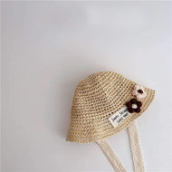 Flower Straw Hat Children's Sun Visor